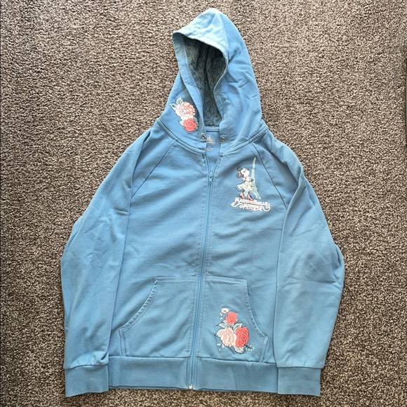 Disney Tops - DisneyParks Mademoiselle Minnie Mouse Zip Up Hoodie WDW Epcot France Size L
